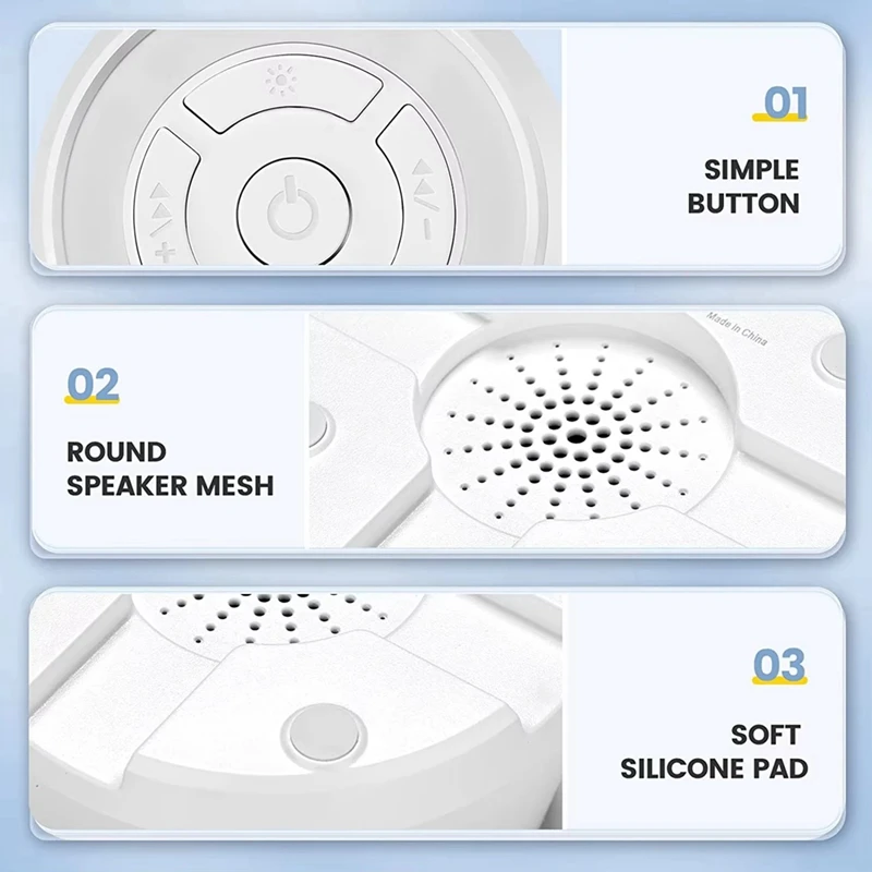 A39Q-Baby White Noise Machine USB Rechargeable Timed Shutdown Sleep Machine Baby Sleep Sound Player Timer Noise Player