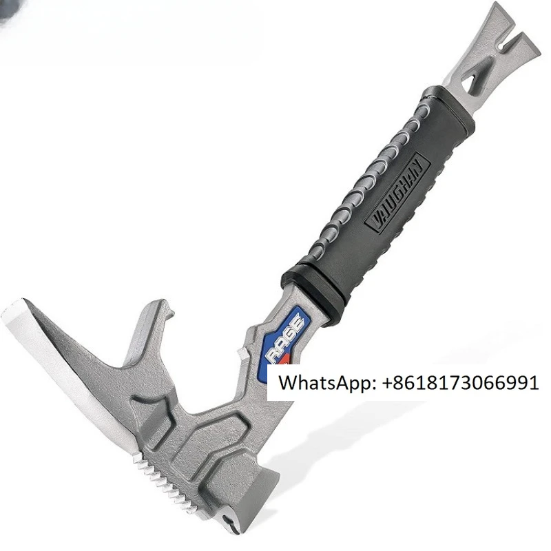 

Home and outdoor multifunctional hammer nail remover, pry bar, fire breaking and dismantling tool