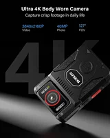 BOBLOV 4K GPS Body Mounted Camera 128GB Video Recorder 180° Rotate Camera 4000mAh Battery for 15 Hours Recording Bodycam - Image 2