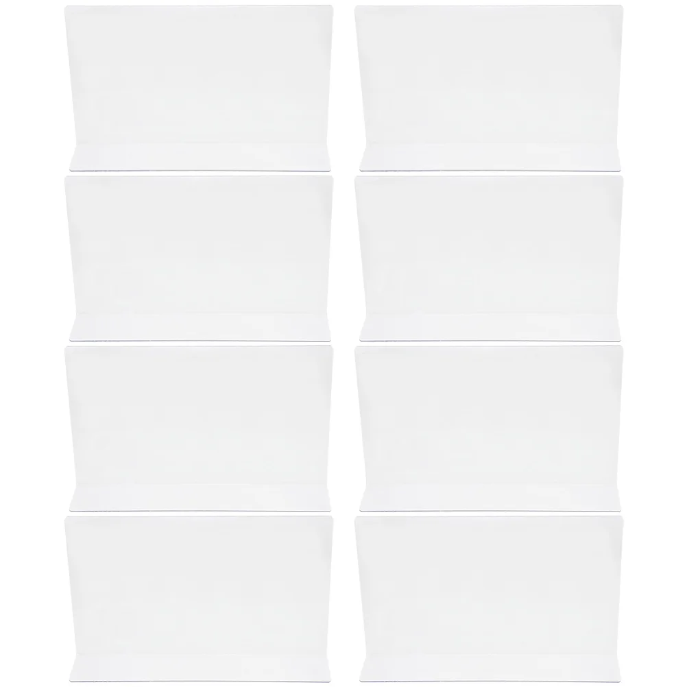 

8 pcs Clear Plastic Shelf Dividers Home Closet Shelf Separator for Bedroom