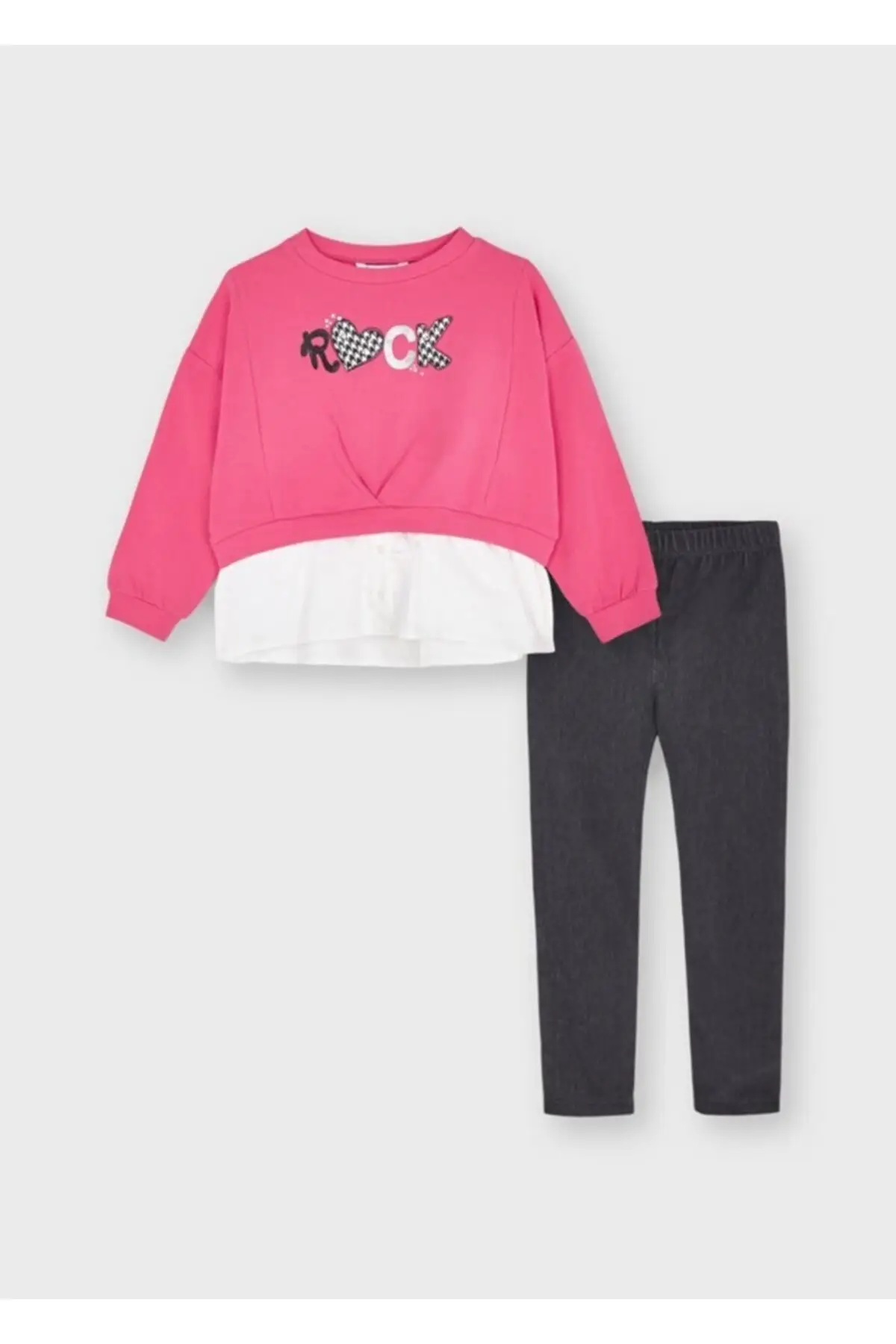 

Girl Children's 2-pack Shirt Detailed Leggings Suit Baby Sets Clothing