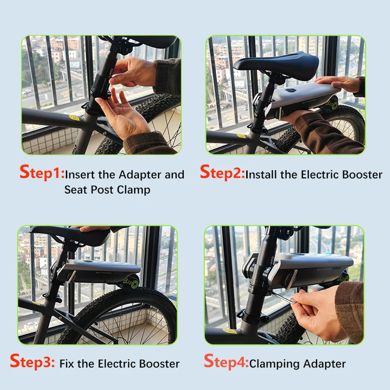 P。電動自転車ブースター,電動アシスト装置,マウンテンバイク改造