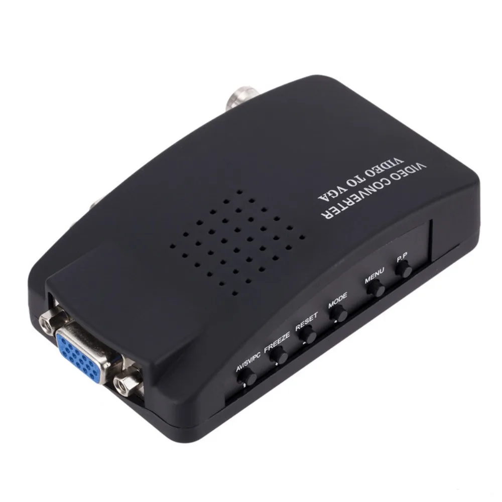 BNC To VGA BNC To VGA Converter Signal Conversion Video Converter Adapter Box 1080P BNC/S-Video Input