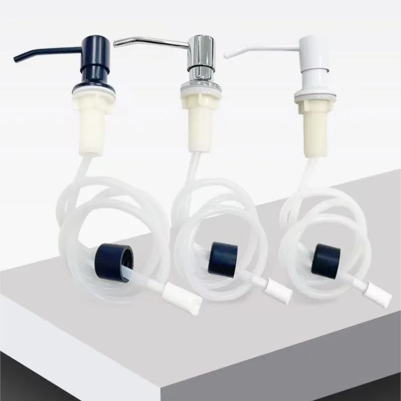 Multiple Colors Liquid Soap Dispenser Pump With Silicone Extension Tube Kitchen Bathroom Sink Soap Dispenser Kitchen Tools