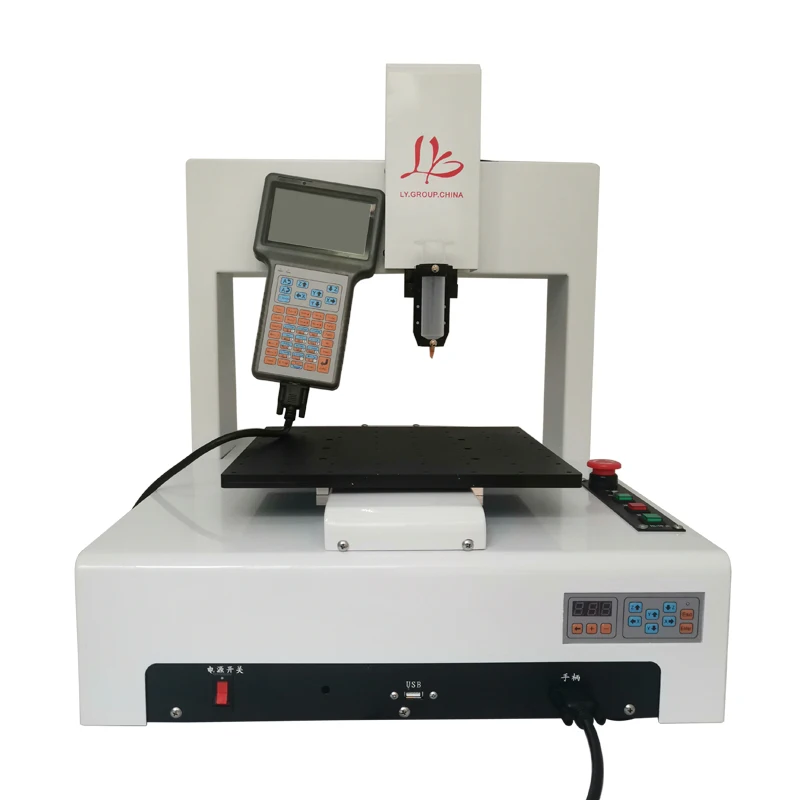

LY-331A Automatic Glue Dispenser Desktop Type 3 Axis Machine Compatible For Mobile Frame Glue Dispensing Liquid Controller