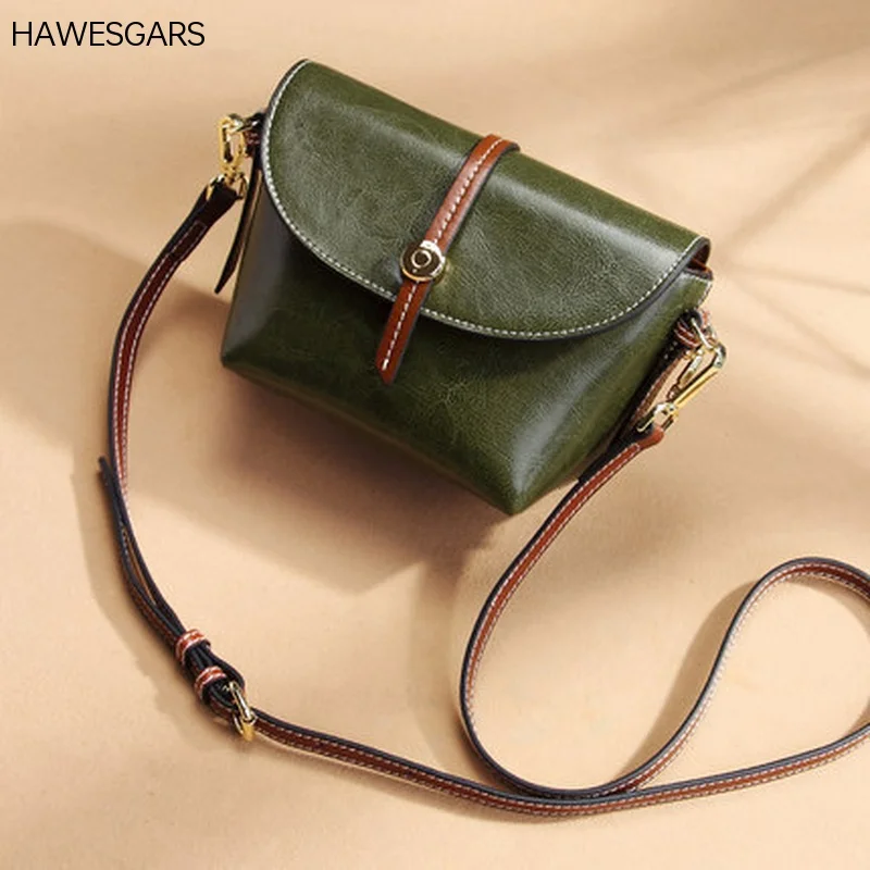 

HAWESGARS New Korean Women Leather Shoulder Messenger Bag Trendy All-match