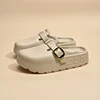 Summer Fashion Slippers for Women Thick Bottom Soft Sandals Womens Casual Eva Clogs Slip Ons Garden Shoes with Buckle Strap 6