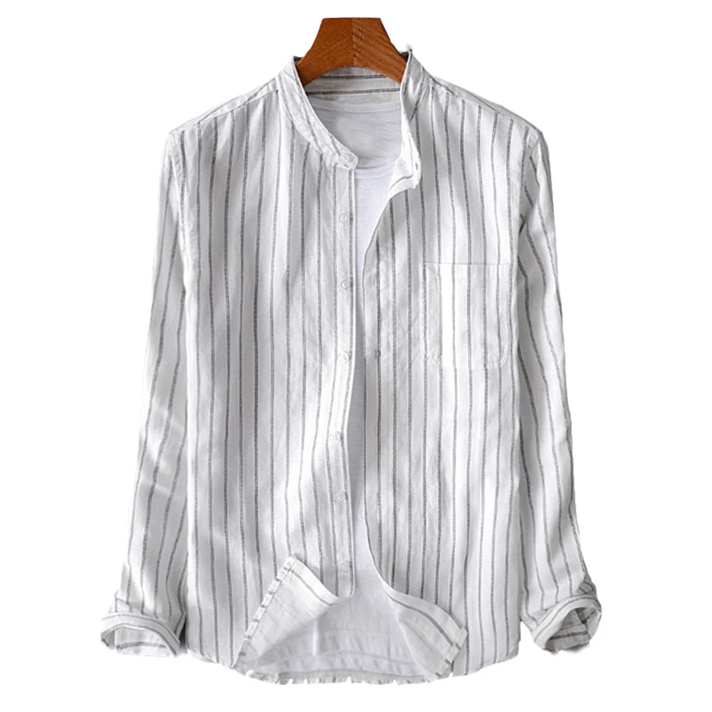 

Блузка мужская с длинным рукавом, Размеры S ~ 2XL