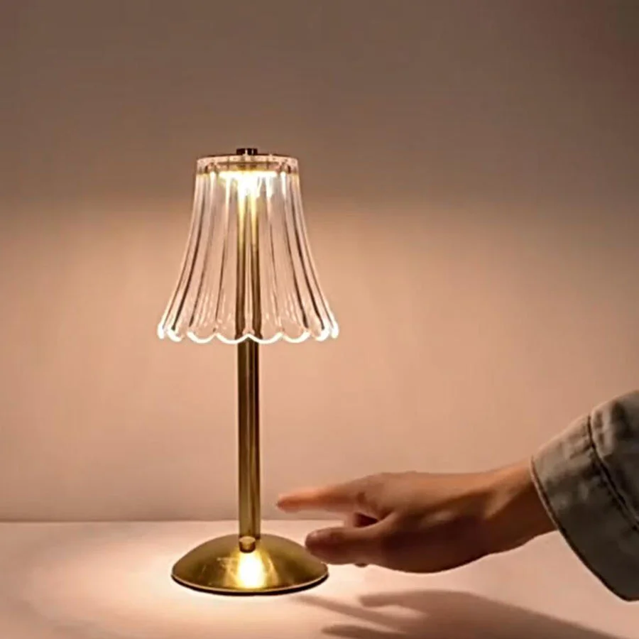 

Touch Sensor Led Bar Table Light for Bedroom Bedside Coffee Store Restaurant Table Lamps Crystal Dimmable Desk Lamp