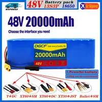 13S3P 48V 20000mAh 20Ah 18650 Lithium-ion Battery Pack with 1000W BMS for 54.6V 1