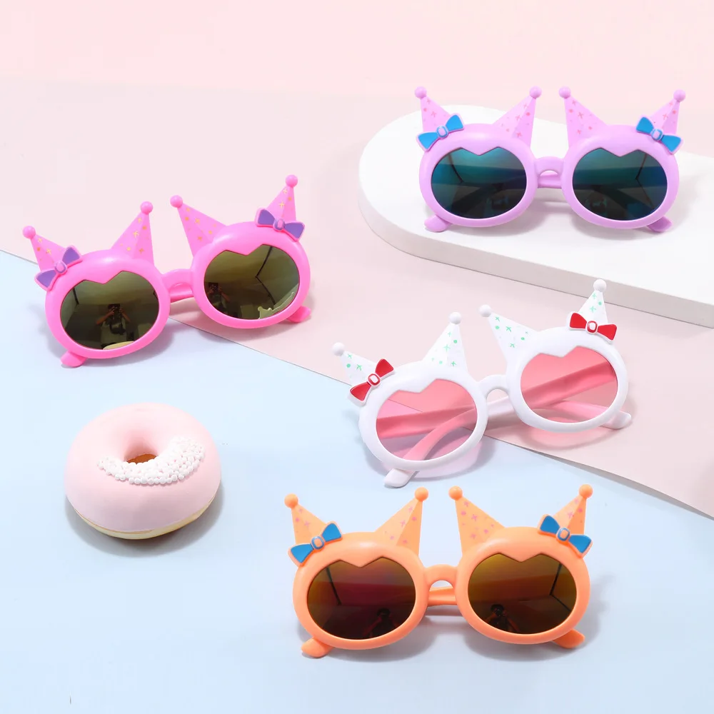Lovely Cat Eye Children Sunglasses Personality Bowknot Sun Glasses Kids Cute Baby Eyewear Trend Girls Boy Eyeglasses kids sunglasses children sunglasses