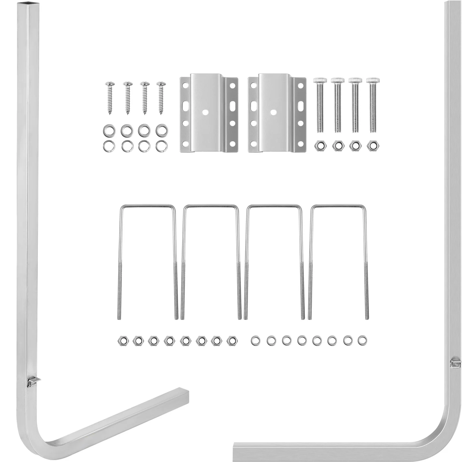 SucceBuy 46" Aluminum Boat Trailer Guide-ons Rust-resistant on 2PCS with Adjustable Width & Boat Accessories with Mounting Parts