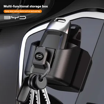 Car Key Storage Box Organizer Auto Dashboard Sunglasses Card Holder Clip For BYD Atto 3 Yuan Plus Han Tang EV F3 E6 Dmi Song F0 1