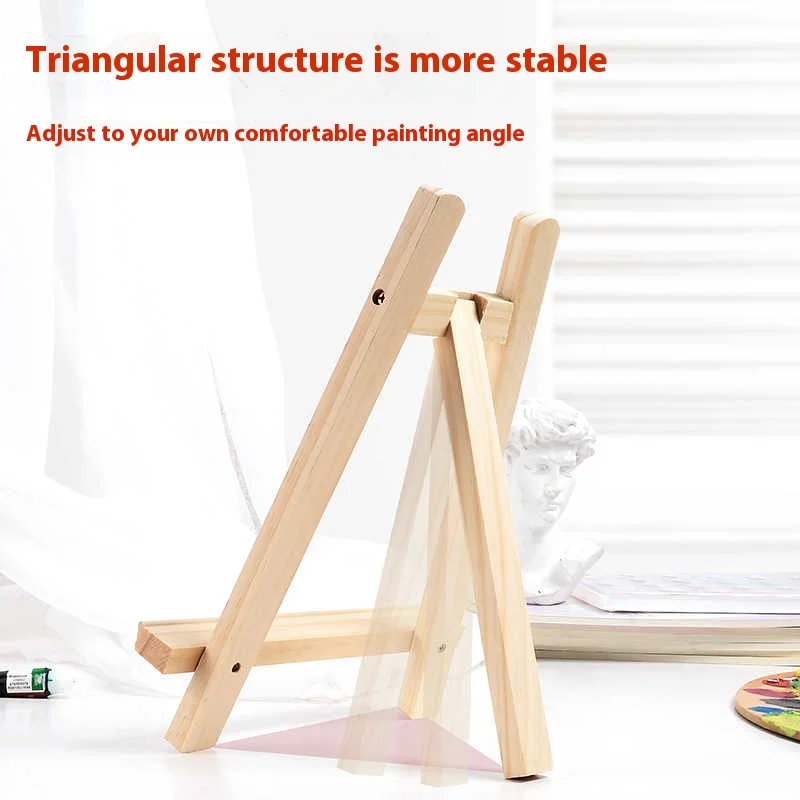 Desktop Painting Easel Children's Home Mini Wooden Stand Desktop Display Foldable Portable Outdoor Dedicated Sketching Oil Easel