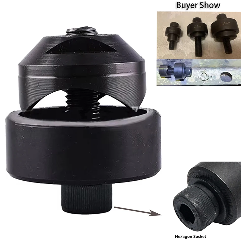 Poinçon roulement tôle d'acier 16mm-50mm plusieurs tailles ouvre-trou antidérapant travail du bois poinçonnage outils de coupe