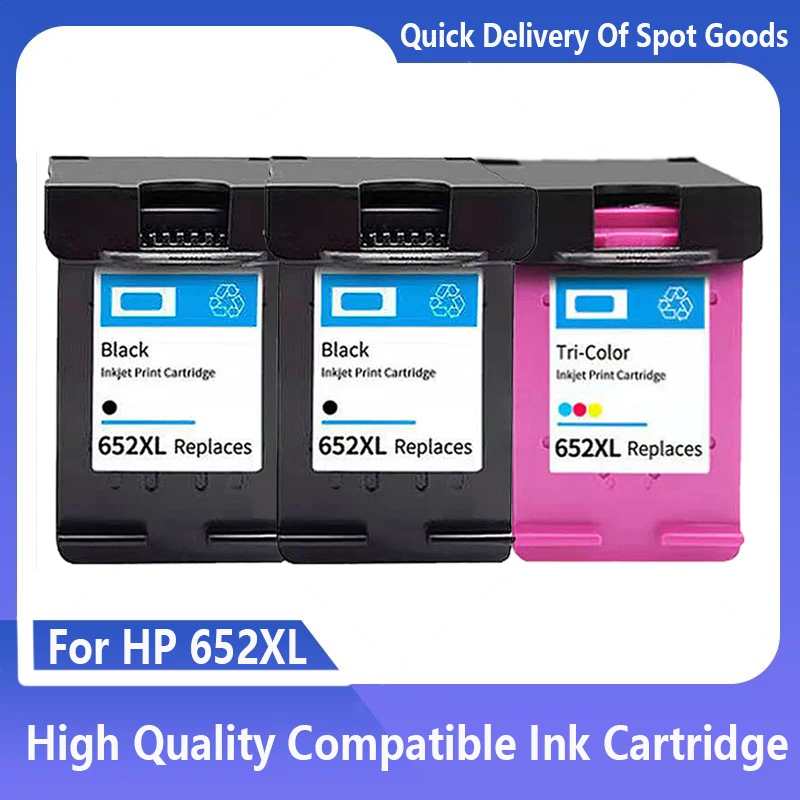 

652 Ink Cartridge Replacement for HP 652XL for HP 652 Deskjet 1115 1118 2135 2136 2138 3635 3636 3835 4536 4538 Printer