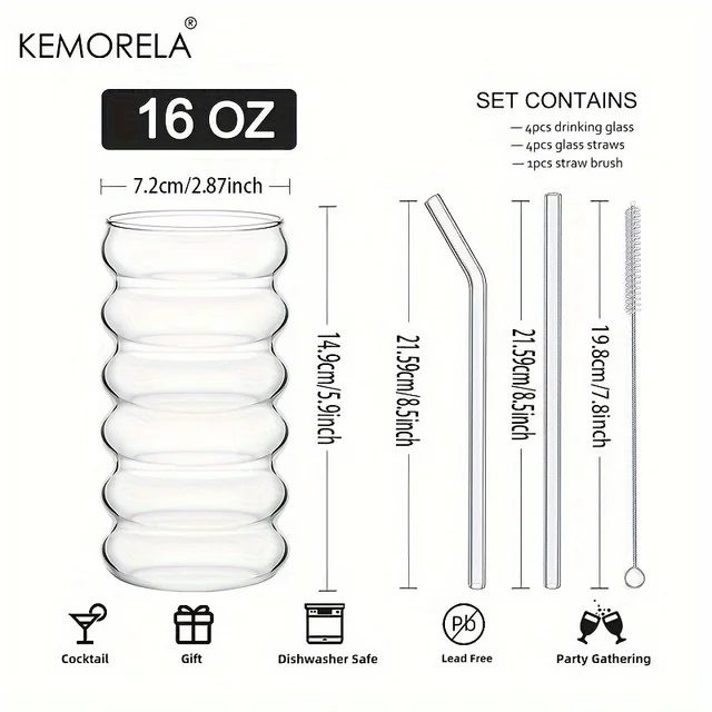 Wave-Shape Beverage Glasses 6