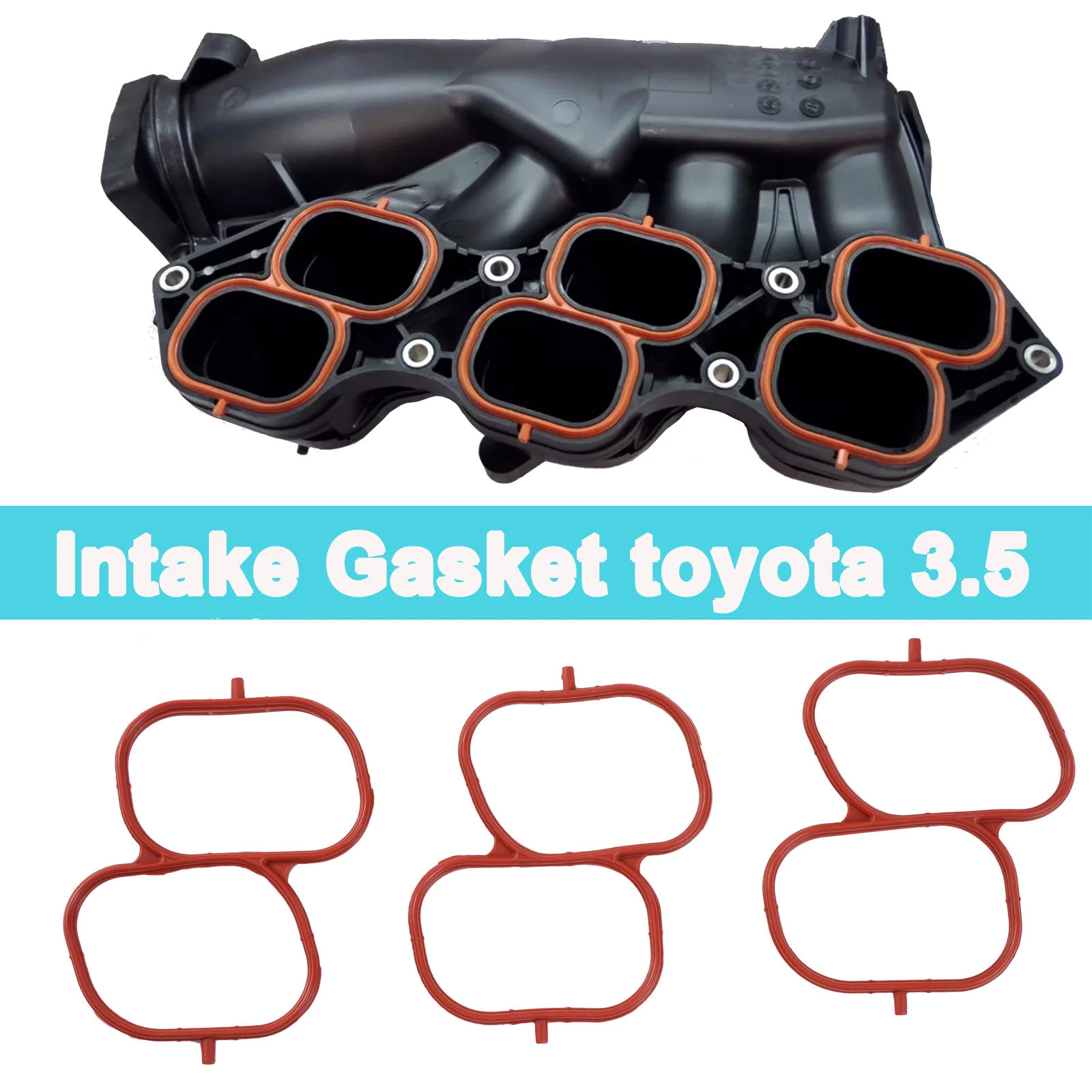 Engine Intake Manifold Plenum Gasket Replacement 17176-0P021 17176-31040 For Toyota Avalon Camry 3.5L 2005-17 Lexus 3.5L 2007-17