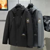 Black Waterproof Windbreak Cargo Jackets Plus Size 12XL Fashion Casual Solid Color Camp Jackets Big Size 12XL Coats Male 4