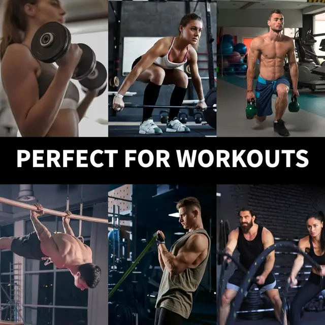 Anti-Slip Workout Grips Gym Grips Weight Lifting Grips Pads for Men Women Deadlift Fitness Training and Exercise 6