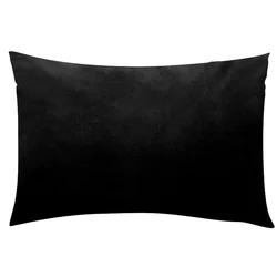 Luxurious Soft Velvet Plaid Cushion Covers for Living Room Decor - 30x50 cm (Black)