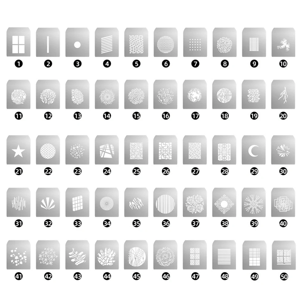 Conical Snoots Graphic Cards For OT1 OT1PRO Projection Film  DIY Shape Insert Ph