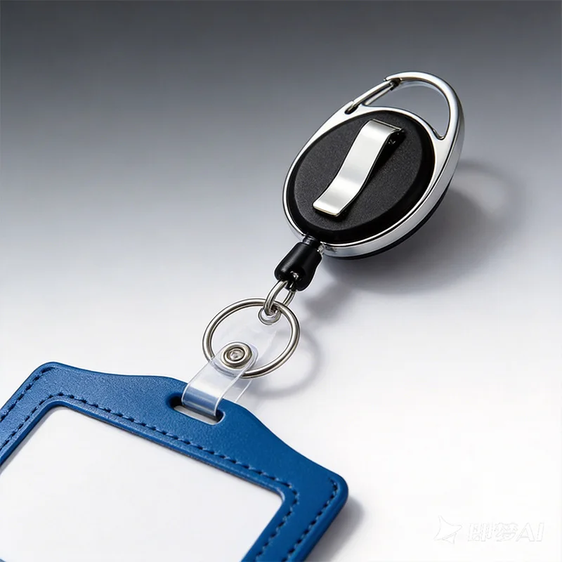 수납식 ID 펜던트 배지 릴 룰렛 ID 배지 홀더 수납식 랜야드 홀더 (ID 카드용) Portagafetes HZ03