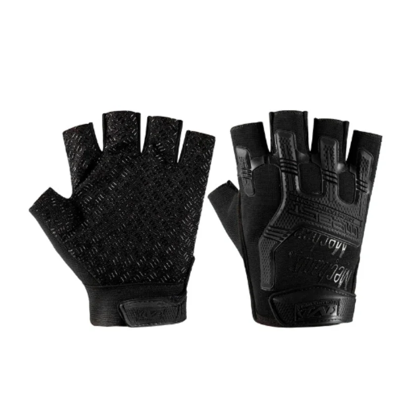 1pc Halbe finger handschuhe Radfahren Undichte fingertip Bergsteigen Outdoor sport Bodybuilding Rutschfeste Fahrrad Sport handschuhe – Detail 4