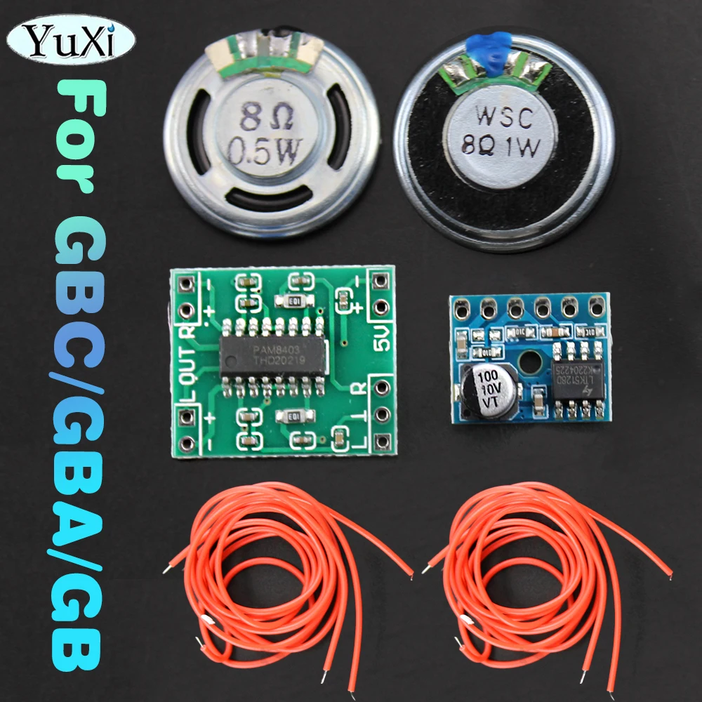 1Set Sound Audio Amplifier Speaker For Nintend Gameboy Color GBC GBA GB Digital Amplifier Enhancement PCB Board Volume Up Module