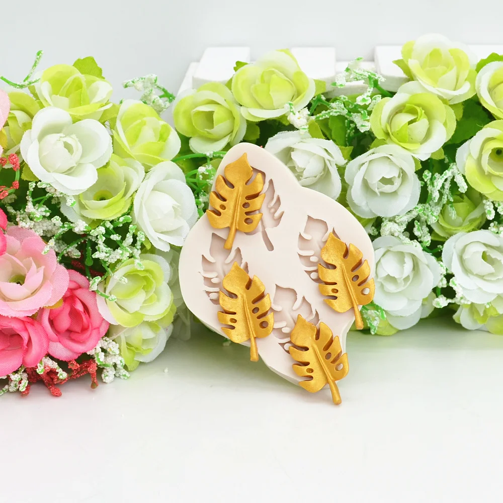 

Silicone Mold Small Leaf Cake Decorating Tools Fondant Molds For DIY Pastry Kitchen Baking Leaves Accessories Resin Moulds