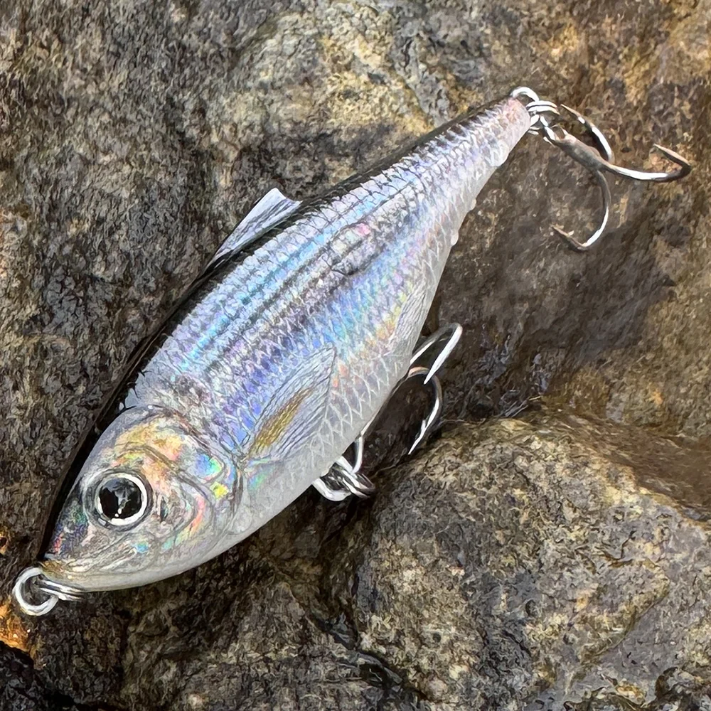 GOBAIT VIB Angelköder 12g Schwimmend 20g Sinkend Lipless Crankbait Laser-Skala 1-3 Stück Harter Köder mit Drillingshaken für Barsch und Hecht