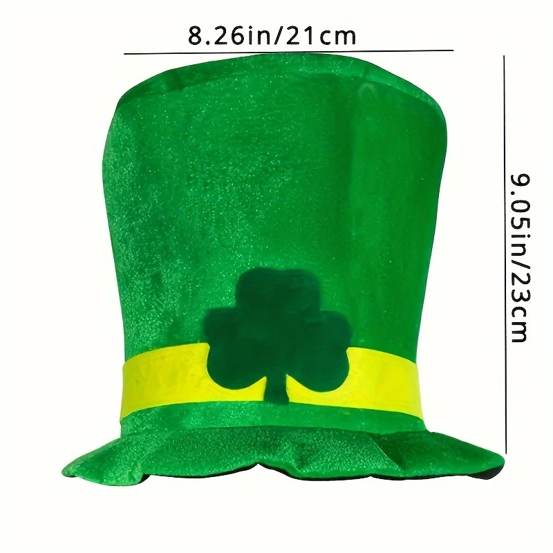 Festival party hat Irish Festival hat Shamrock with beard hat Carnival top hat show top hat