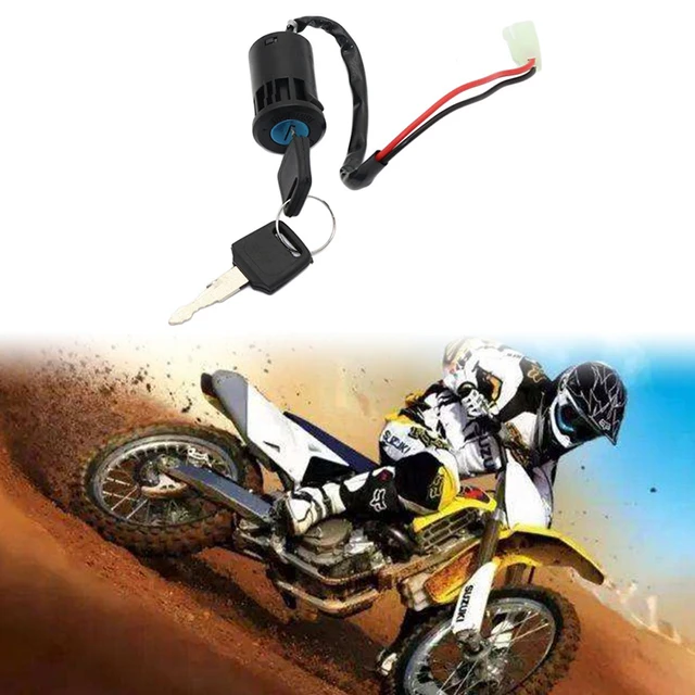 Interruptor Encendido Llave 2 Pines Para Moto/ATV - Compatible YFM 350, Bruin, Raptor, Warrior, Incluye 2 Llaves
