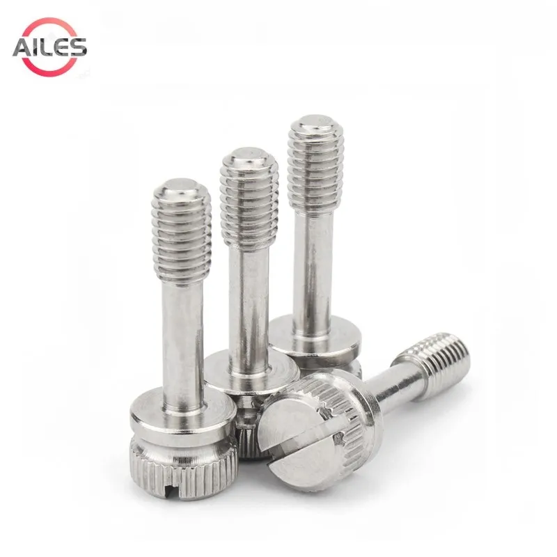 M3 M4 M5 M6 M8 Knurl Slot Thumb Screws with Waisted Shank 304 Stainless
