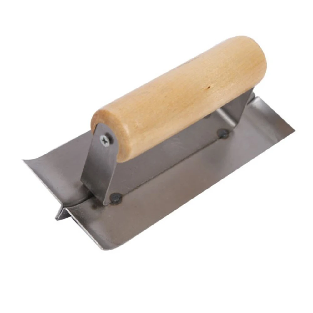 

1PC Trowel Half Rounded Trimming Edge Trowel Or Slide Slot Slicer For Cement Outer Corner Trowel