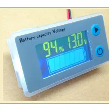 LCD 자동차 산성 납 리튬 배터리 용량 표시기 디지털 전압계 전압 테스터 모니터 JS-C33, 10-100V
