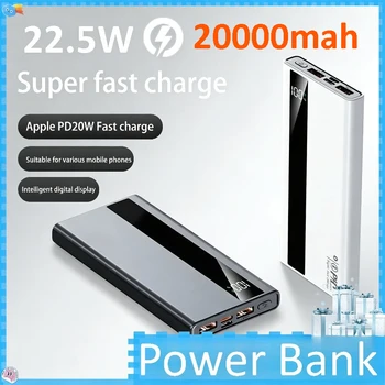 Power Bank Portatile 20000mAh, Ricarica Rapida 22.5W, Batteria Esterna ad Alta Capacità, Alimentatore Universale per iPhone e Android