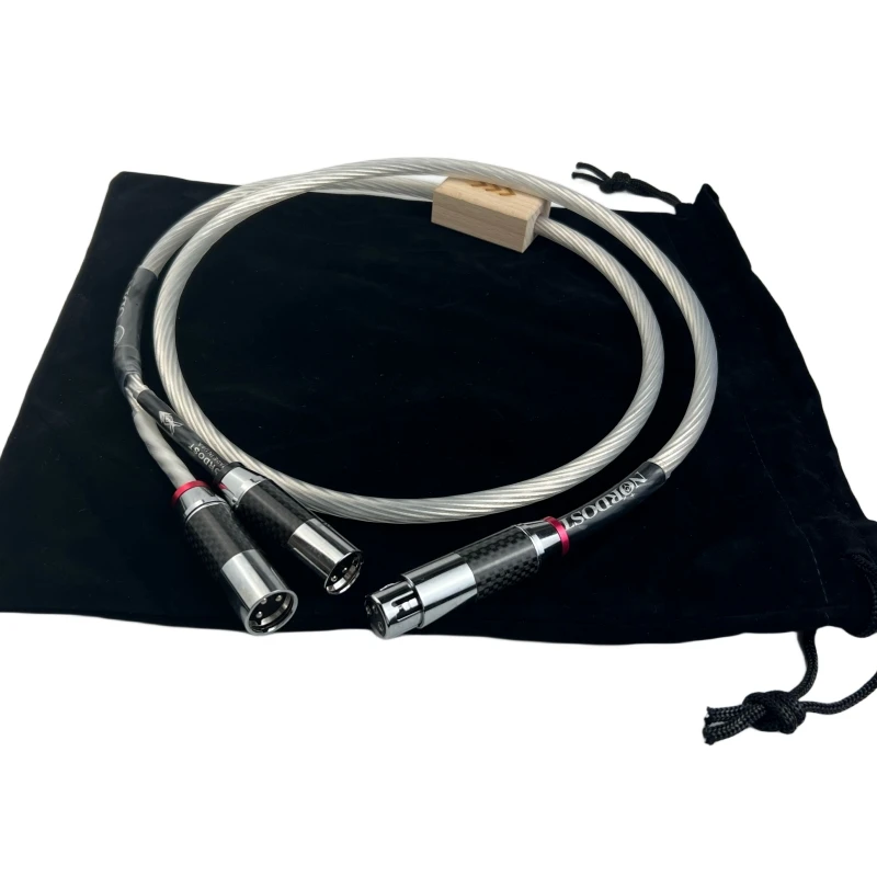 Hifi Audio Silver Core 1 Xlr Femmina A 2 Xlr Maschio Spina Splitter Cavo Bilanciato