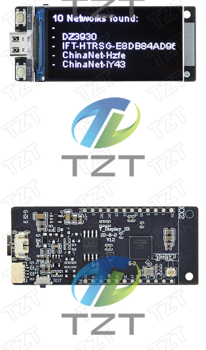 ESP32-S3 1,9 Zoll ST7789 LCD-Display WLAN Bluetooth 5.0 ESP32 Entwicklungsboard Drahtloses Modul 170*320 Auflösung T-Display-S3 – Detail 3