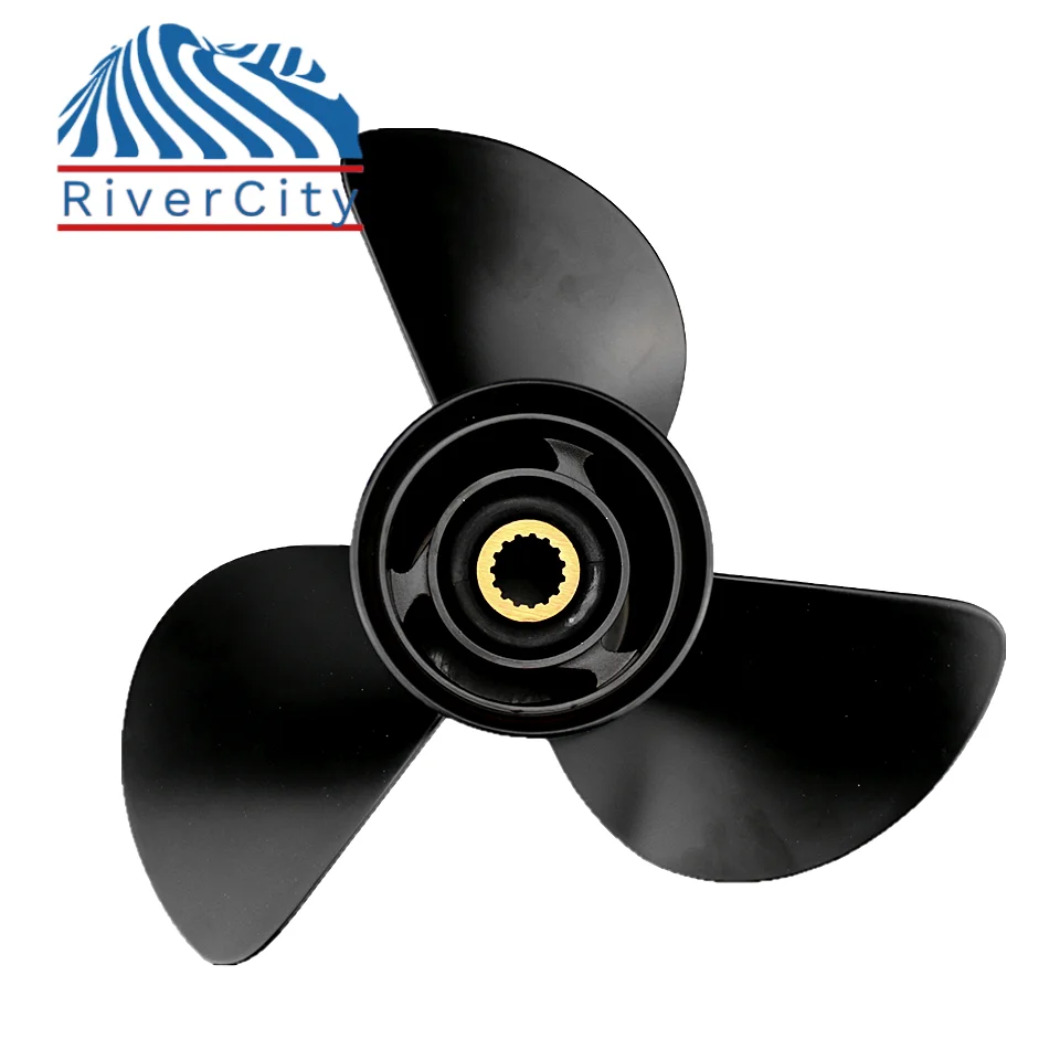 RiverCity Outboard Propeller For SUZUKI 90hp 100hp 115hp 140hp Aluminum prop 3 Blade 15 Tooth Boat Part 14x19