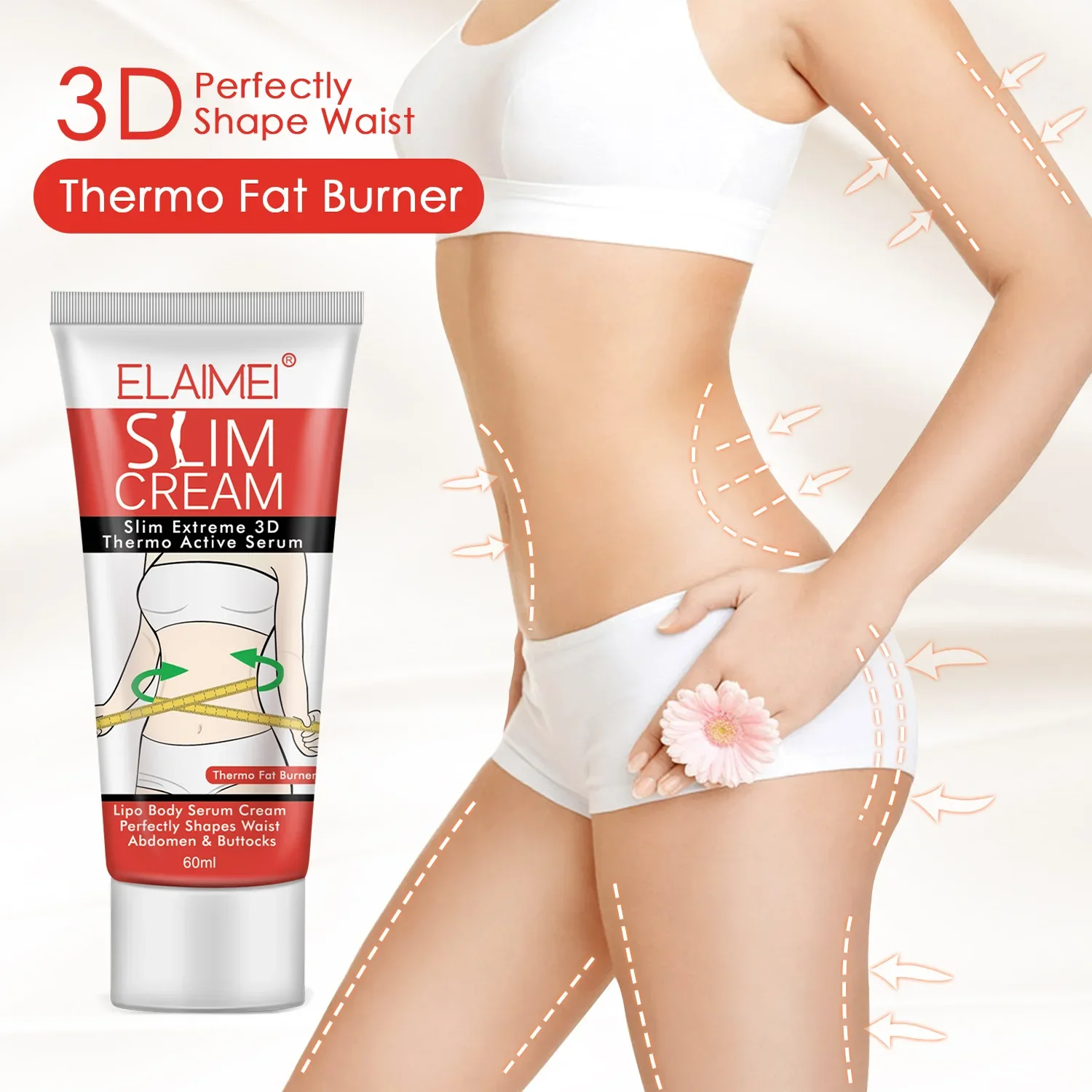 ELAIMEI Shaping Cream Reduces The Abdomen Slimming Body Massage Cream Cellulite Remover Fat Burning Losing Weight for Belly