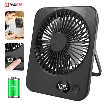Ventilatore da tavolo Mini ventilatore portatile Ventilatore da tavolo pieghevole con ventilatore da parete ricaricabile USB a 5 marce Ventilatore da tavolo per studenti per ufficio domestico 1