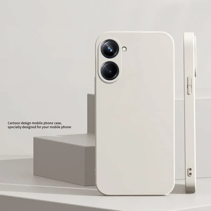 Fashionable Soft Silicone Shockproof Bumper Solid Color TPU Back Cover