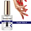 Tinovo Uno Super Xtra Nail Polish Top Coat Fast Dry Bright Oil Finish Natural Normal Nail Strengthener Manicure Varnish Lacquer 1
