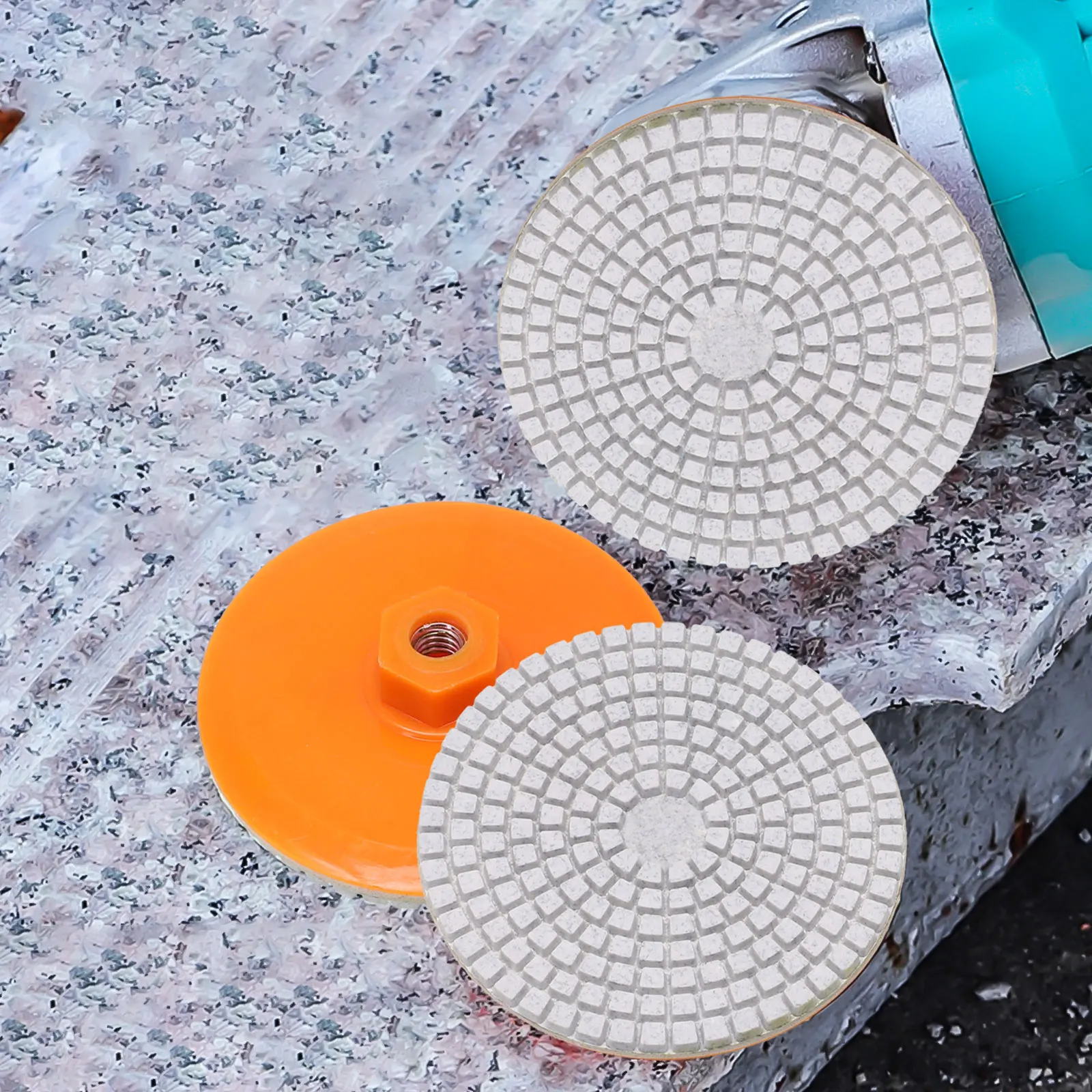 raizi tools 3 inch 80mm stcd super true ceramic diamond concrete terrazzo floor polishing pads 80mm 3 Inch Diamond Polishing Pad Wet Dry Buff Disc Abrasive For Marble Concrete Integrated Grinding Disc Angle Grinder Tools