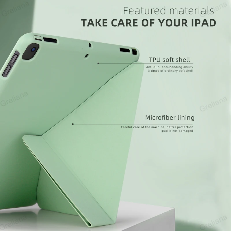 Custodia per iPad Air 3a generazione (2019) e iPad Pro 10.5 (2017), numeri di modello A1701/A1709/A1852/A2152/A2123/A2153/A2154 Custodia intelligente con funzione Sleep/Wake automatica (nero