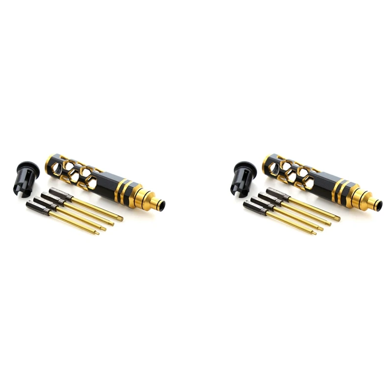 

2X 4 In 1 Hexagon Head Screw Driver Hex Screwdriver Tool Set For RC Car Crawler Helicopter 1.5 2.0 2.5 3.0Mm SCX10 TRX4