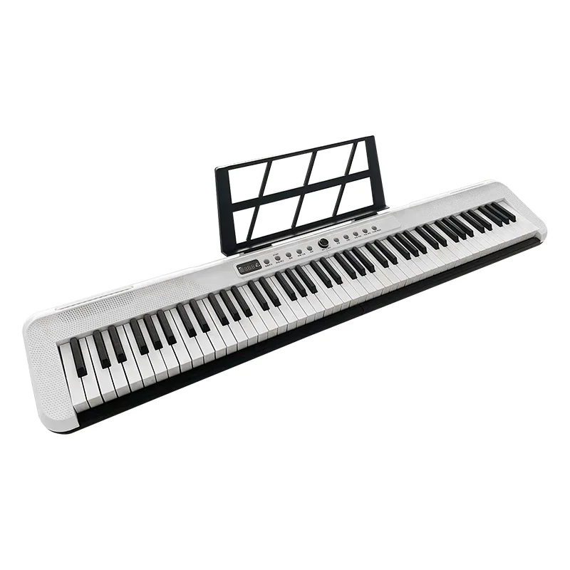 88 Keys Dual Keyboard Digital Electronic Organ Light Learning and Practice Instrument with Bluetooth Feature