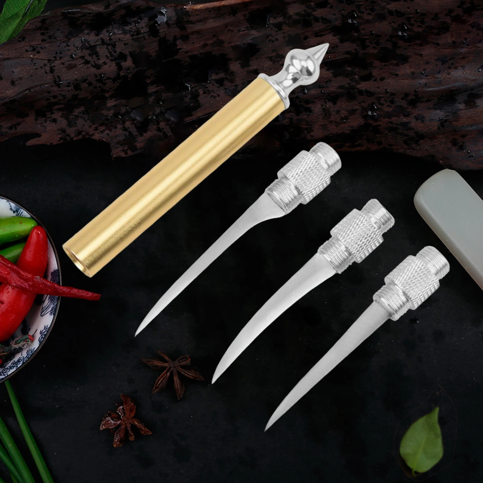 Description Picture 6 of itemCarving Tool Set Vegetable food Garnishing Modeling Slicing Chef