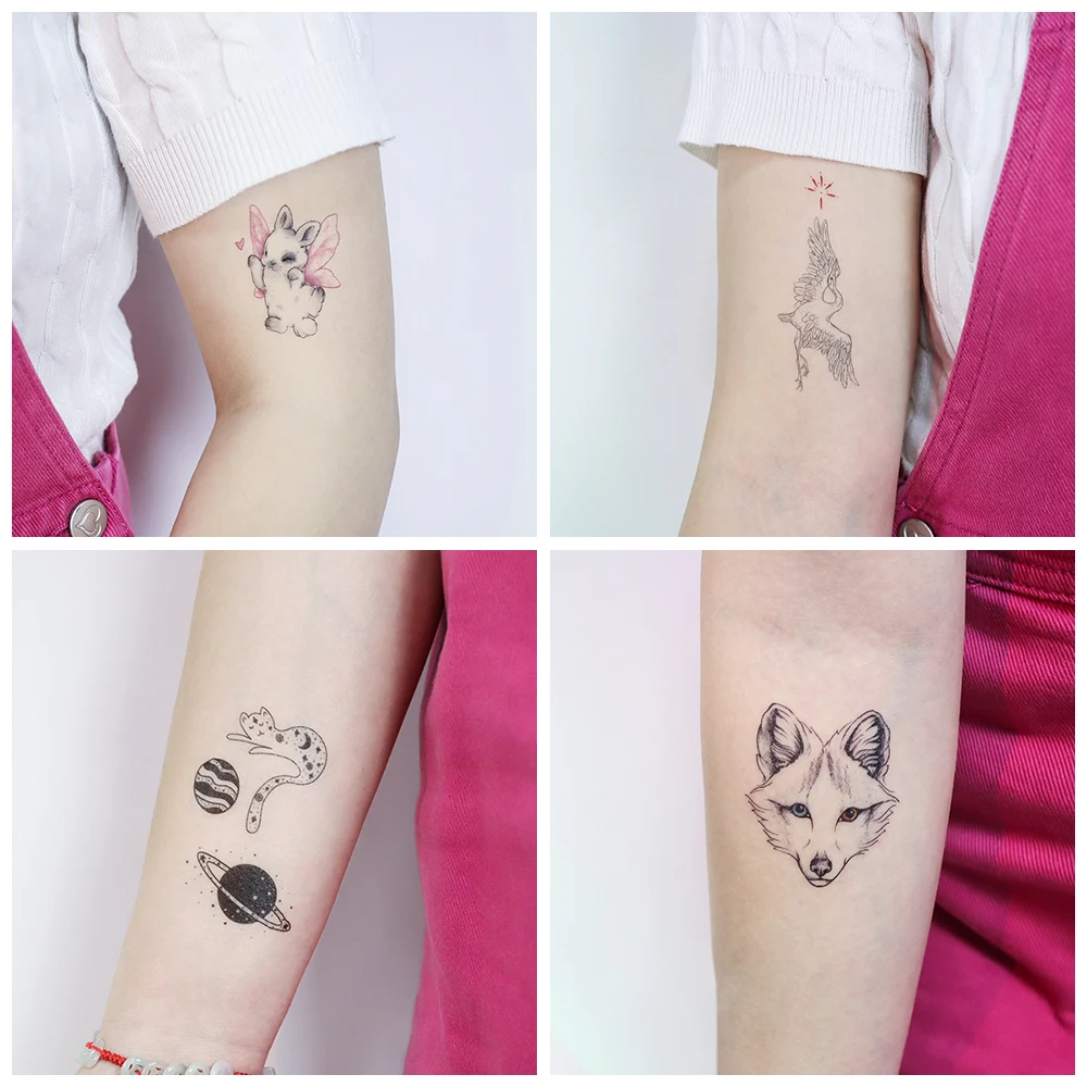 Black Small Rooster Tattoo: The Perfect Temporary Ink for Subtle Body Art, image size:1000x1000